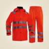 High-Visibility Waterproof Safety Jacket & Pants Set