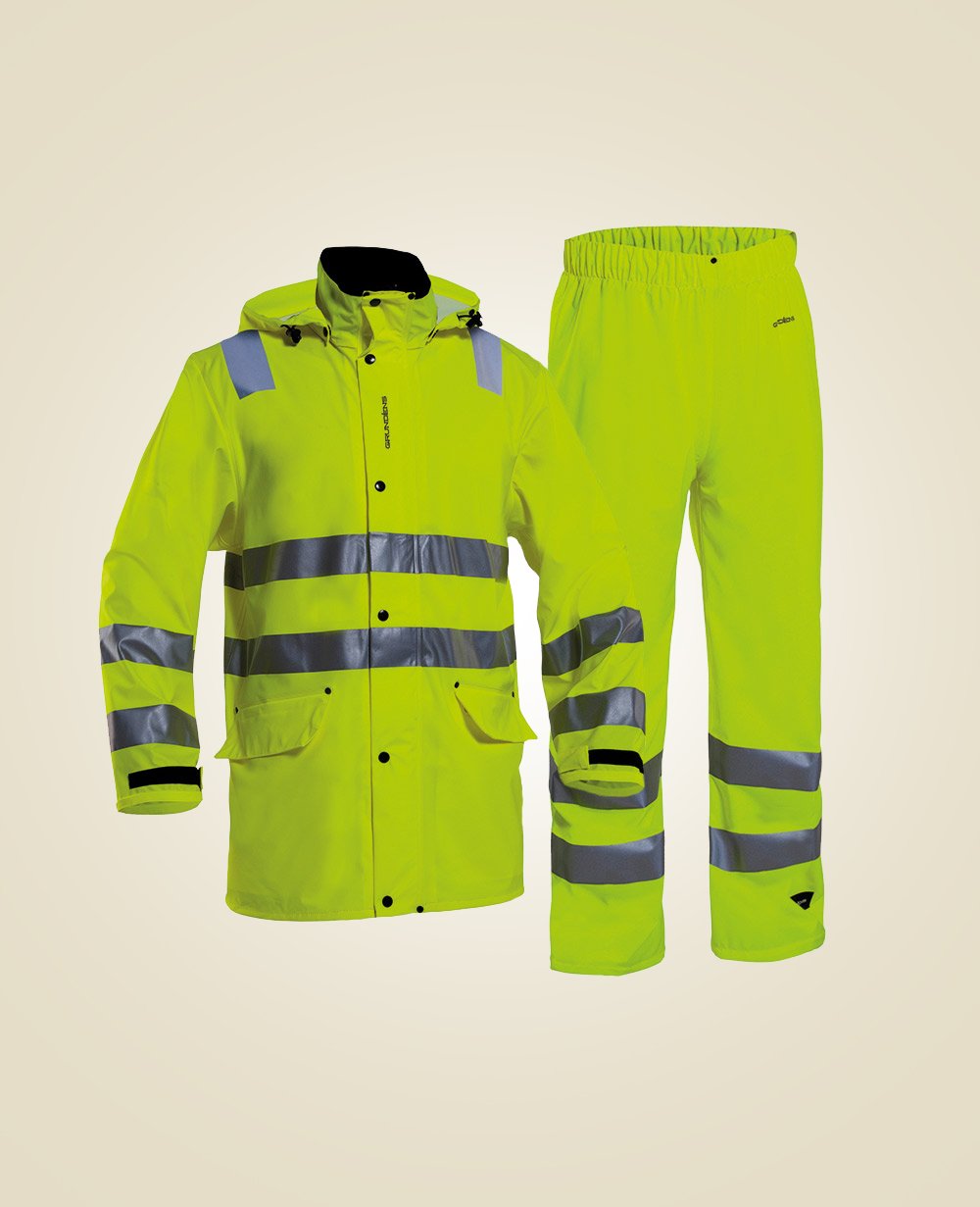 High-Visibility Waterproof Safety Jacket & Pants Set - Image 2