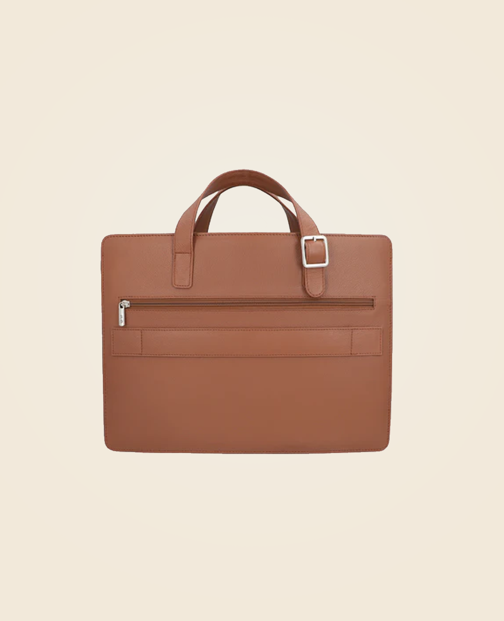 Tan Leather Briefcase